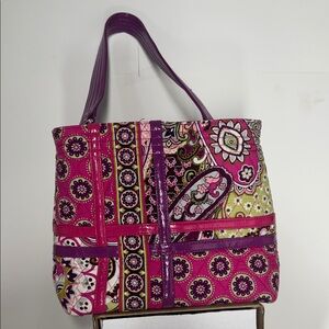 Vera Bradley Shoulder Bag/ Pink and Purple